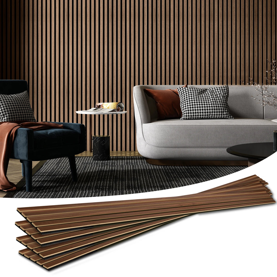 Art3d Wood Slat Acoustic Panels For Modern Wall Decor Soundproof