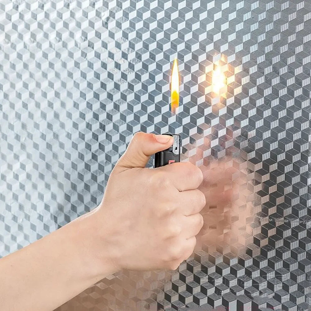 Aluminum Foil Kitchen Backsplash Sticker Waterproof And Heat Resistant