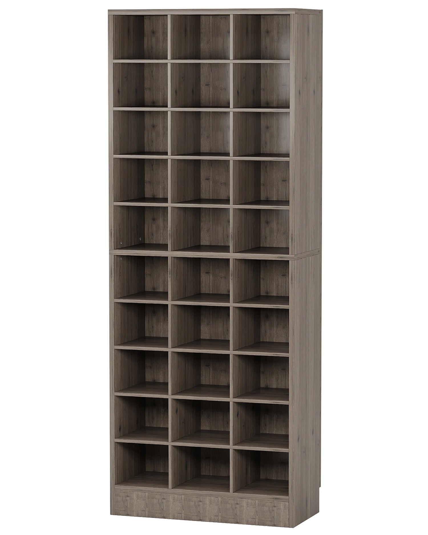 Tribesigns Wooden Shoe Cabinet Eight Tier Display Shelf Rack
