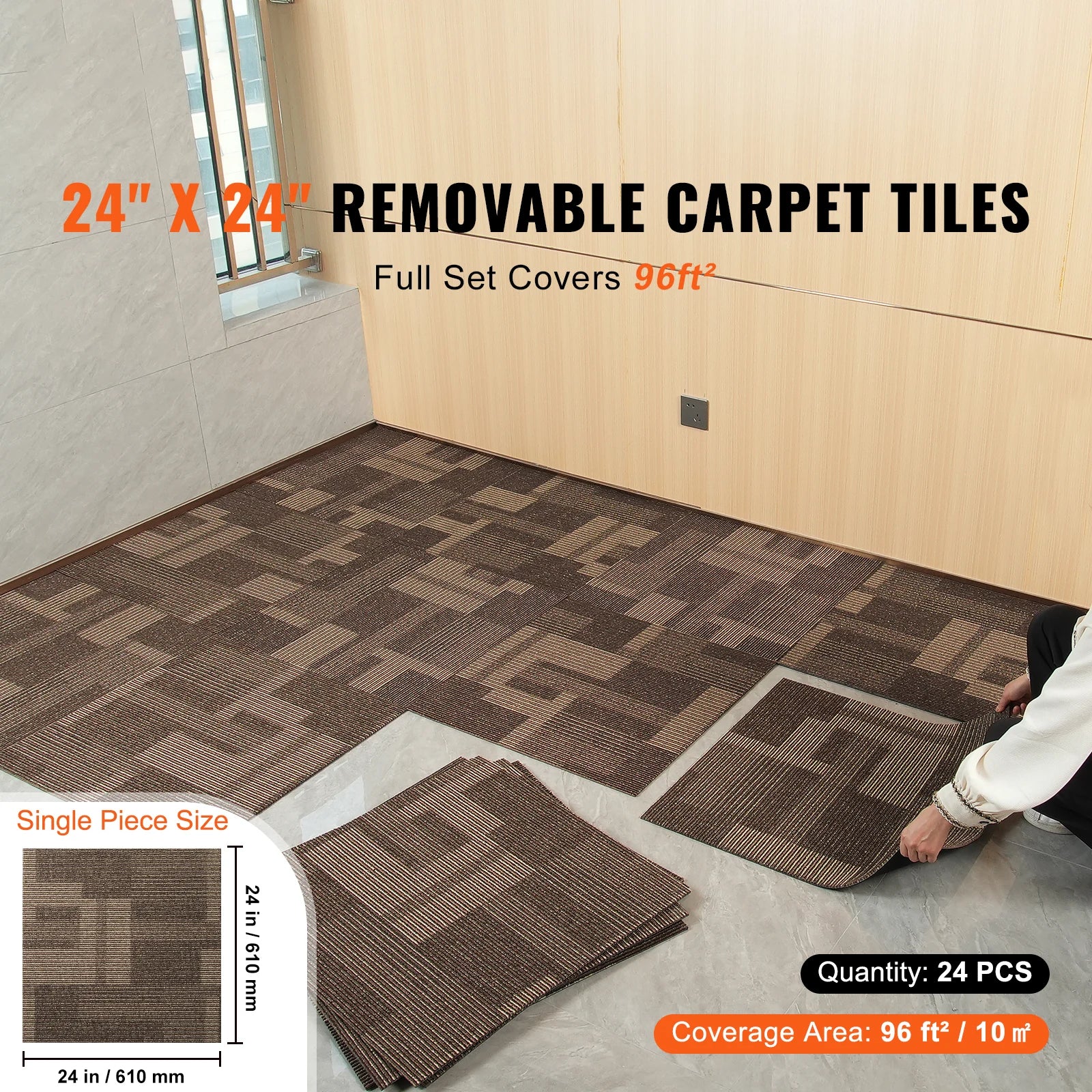 Padded Carpet Tiles For Soft And Anti Slip Indoor Flooring