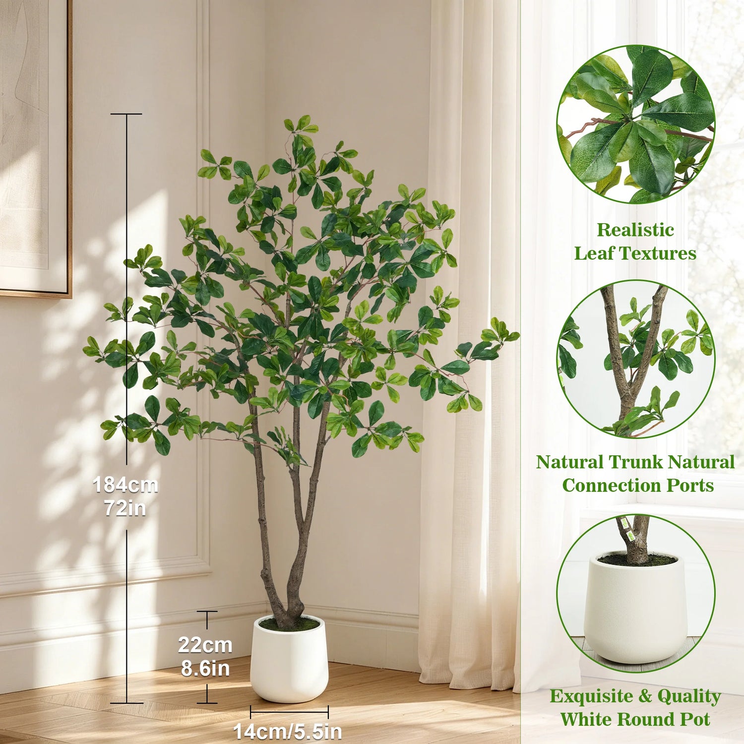 Olitree Faux Olive Tree Indoor Plant With Realistic Wood Trunk