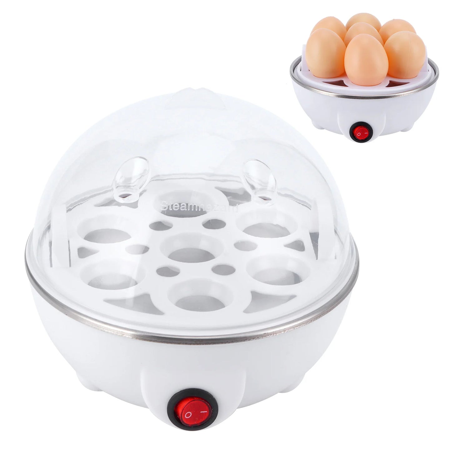 Romellar Electric Egg Boiler Multifunction Cooker Poacher For Kitchen Use