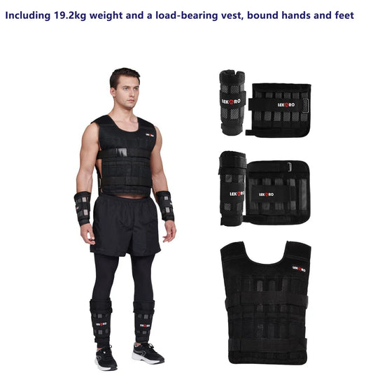LEKARO Adjustable Weighted Vest For Training And Running