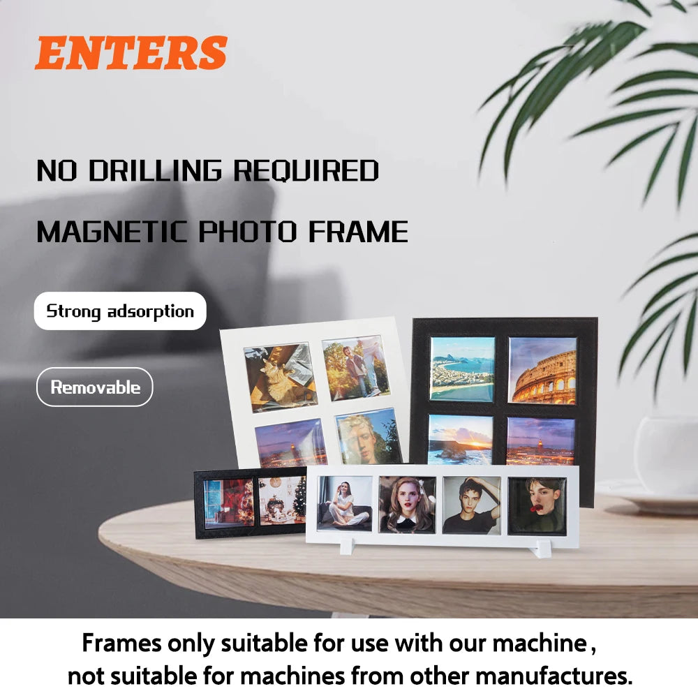 Wonderful Blank Photo Frame Set Fridge Magnet Frames