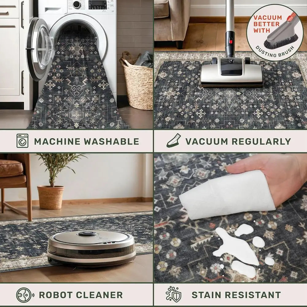 Entry Rug Non Slip Stain Resistant For Kitchen Bathroom Entrances