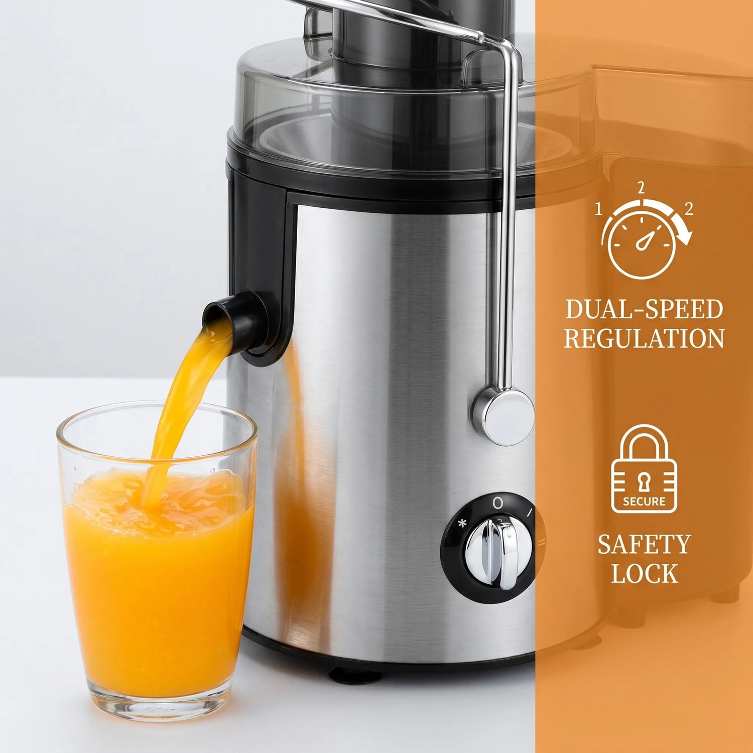 Centrifugal Juicer 800 Watt With Wide Mouth Feed Chute