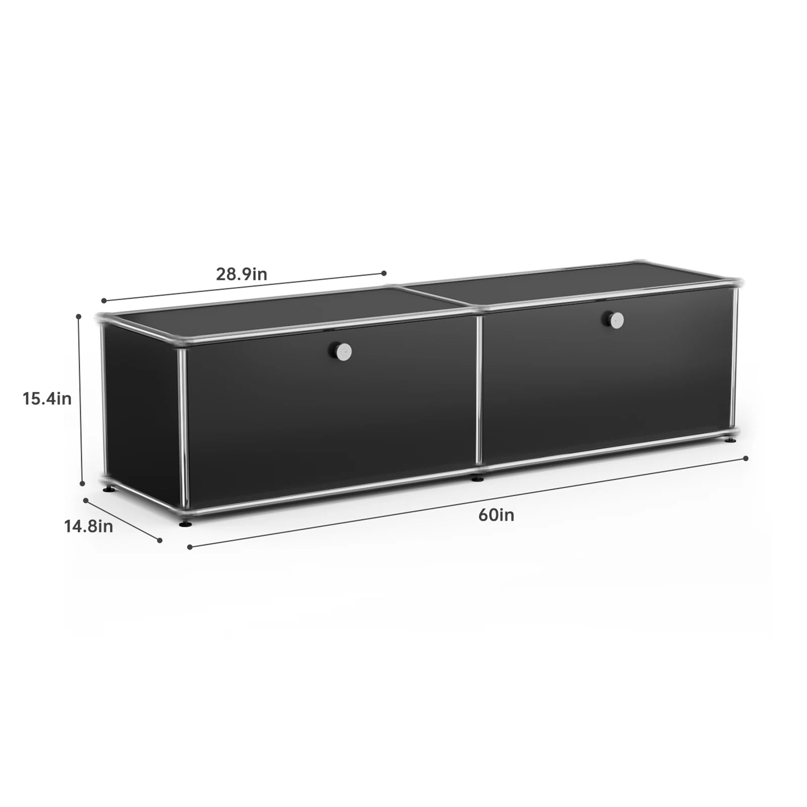Modern Stainless Steel Storage Cabinet For Living Room And Home Office TV Stand