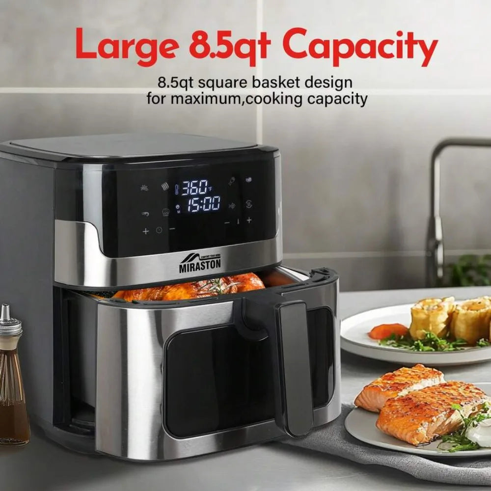 XMSJ Air Fryer With Smart Touch Screen And Eight Presets