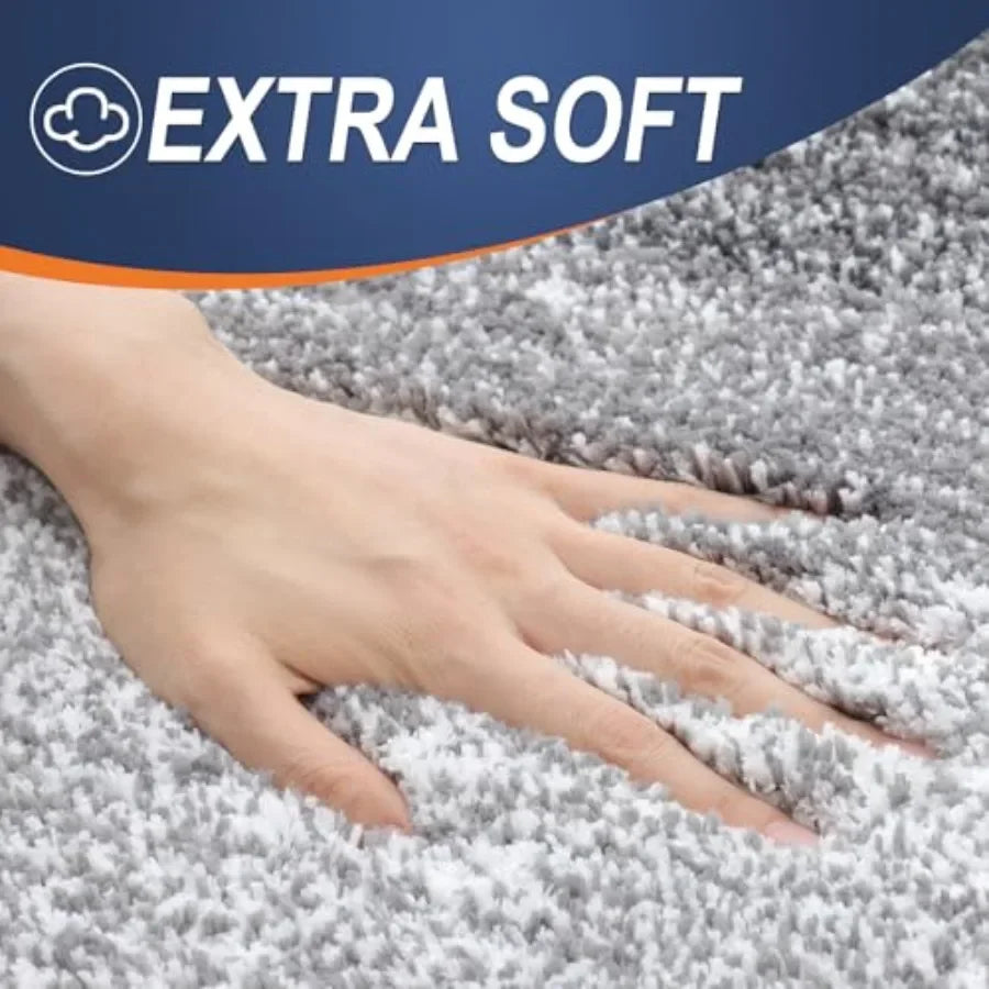 Extra Soft Microfiber Bath Rug with Non Slip Rubber Backing