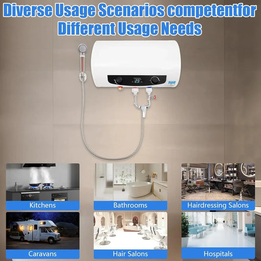 Wall Mounted Electric Water Heater 1500W IPX4 Waterproof 110V