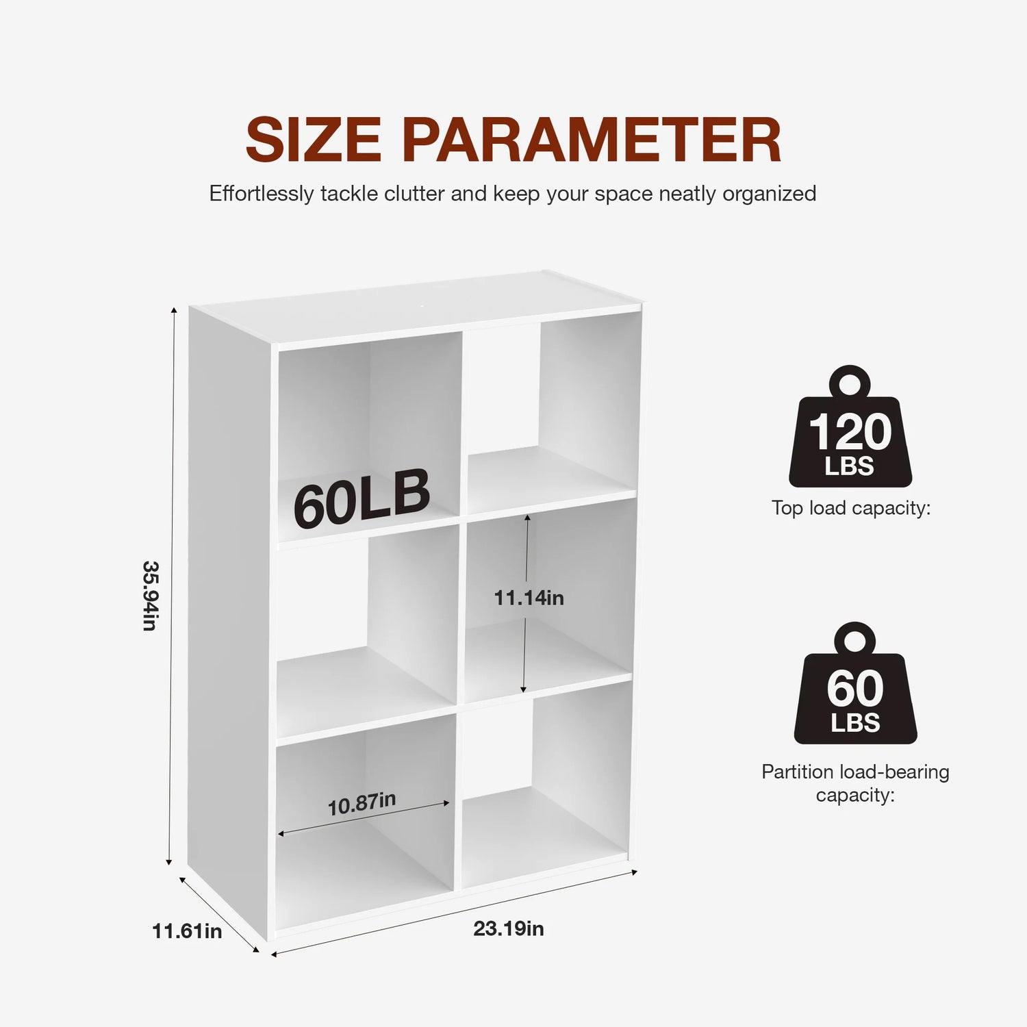JHK Cube Storage Organizer Wood Shelf Bookcase For Living Room