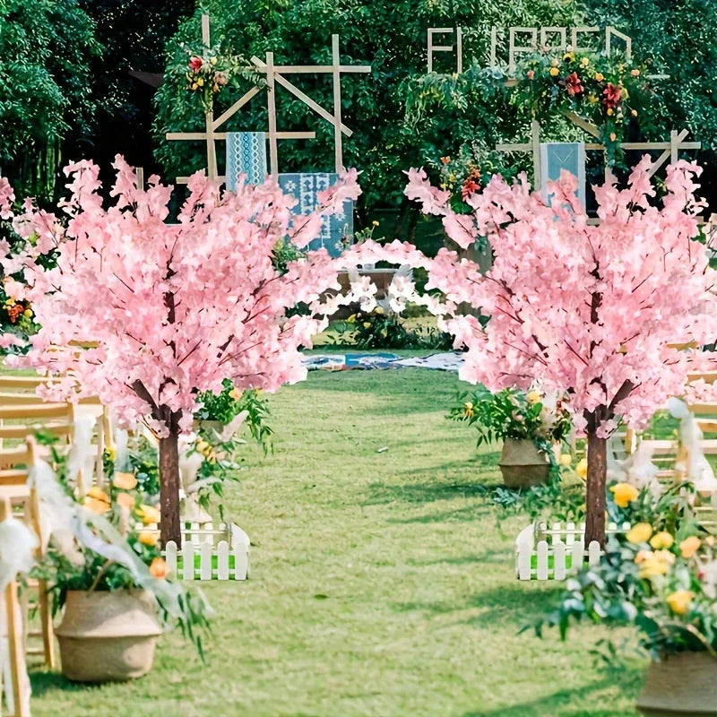 NONECN Artificial Cherry Trees Indoor Decor Blossoms