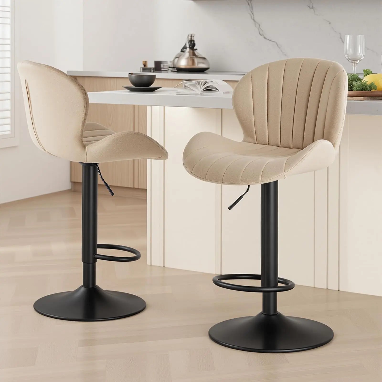 JHK Modern Ergonomic Dining Chairs Set Of Two Pieces