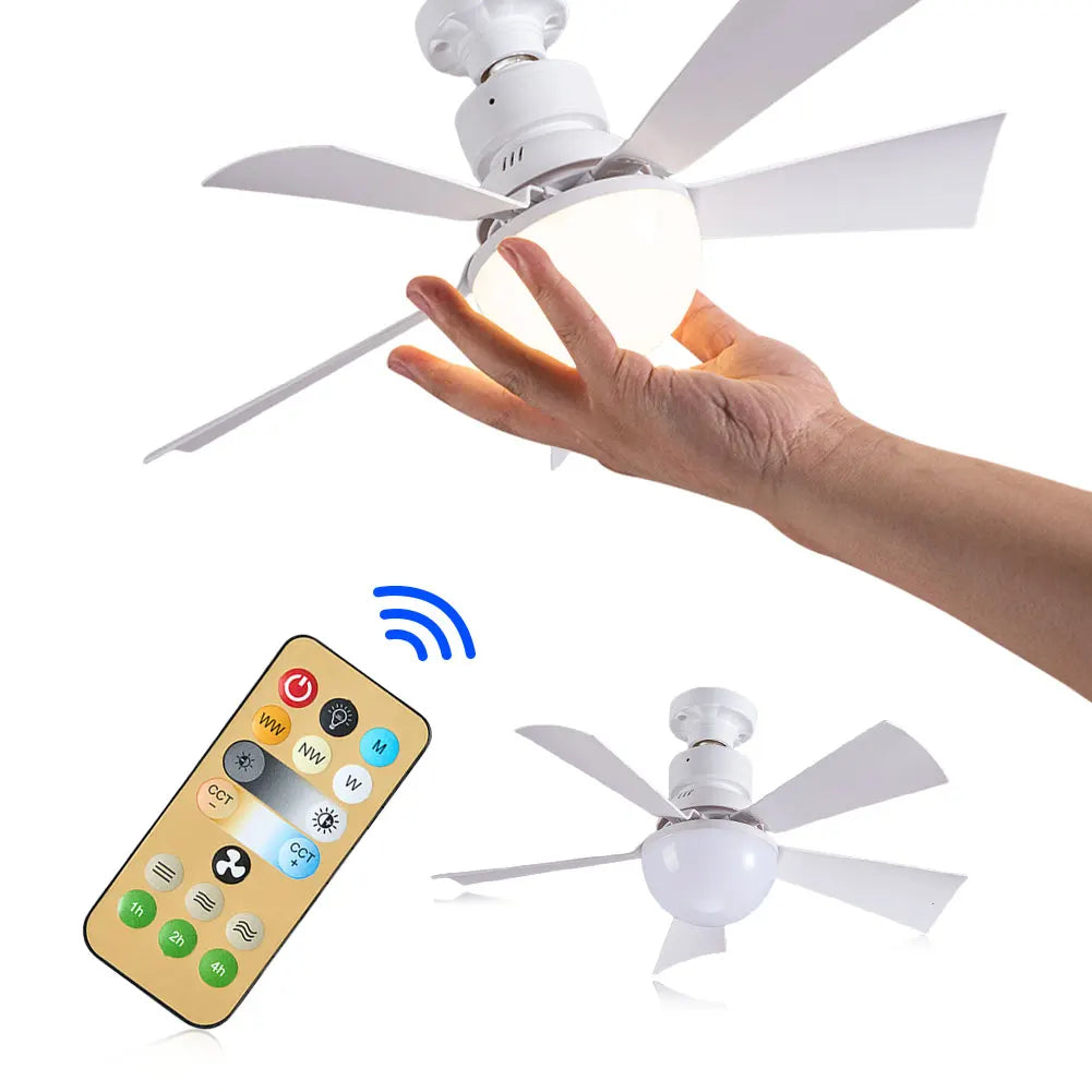 ALLOET 30W LED Ceiling Fan With Remote Control Three Speeds