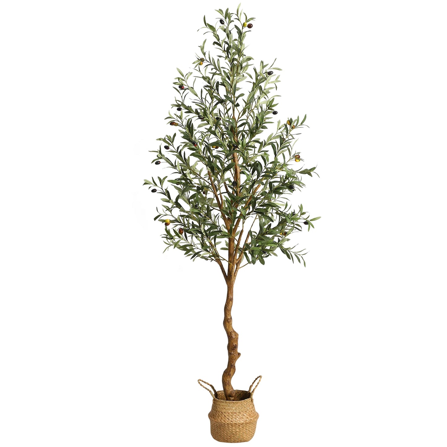 HiMISS Artificial Olive Tree Realistic Faux Indoor Plant in Pot