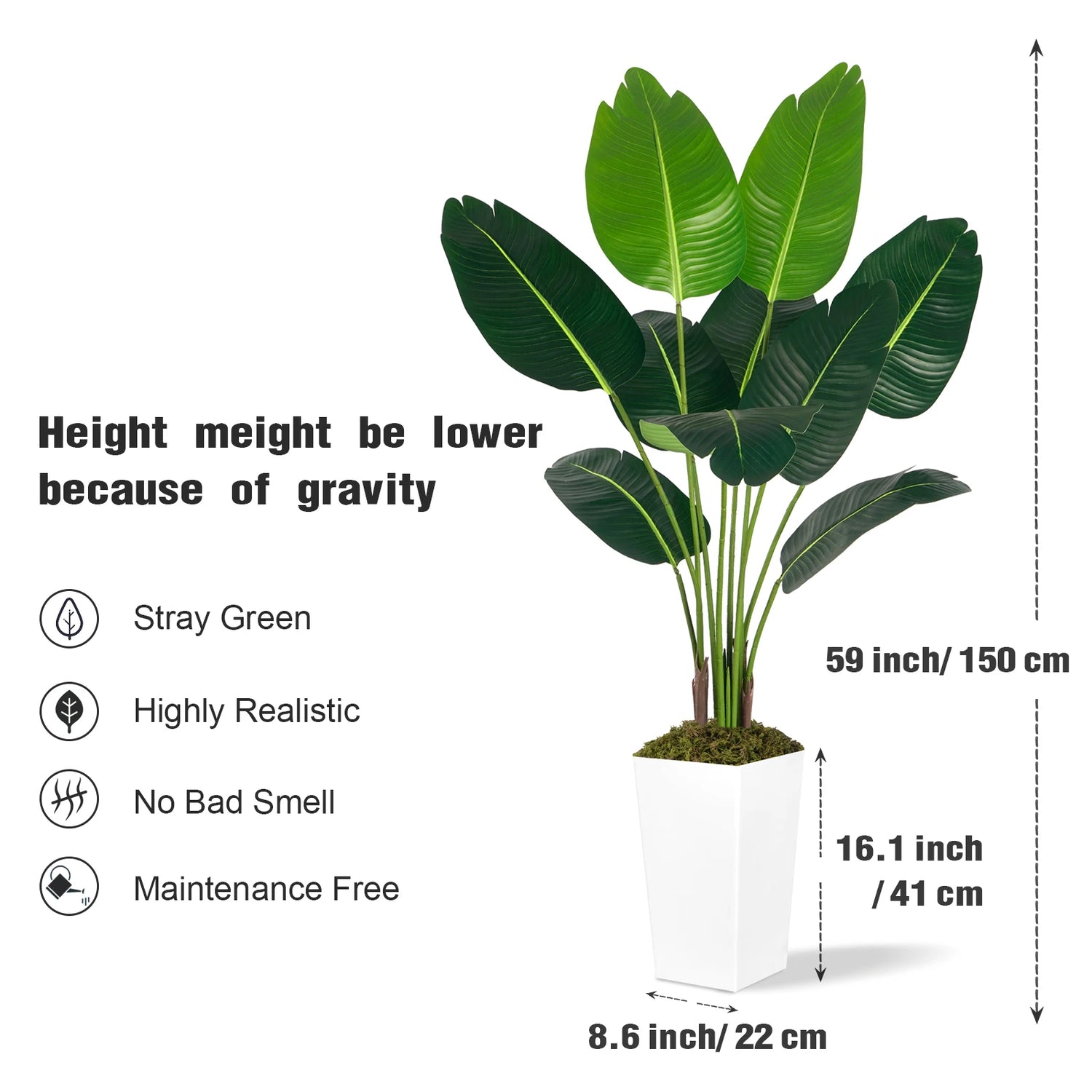 Olitree Bird Of Paradise Artificial Plant Indoor Floor Home Decor