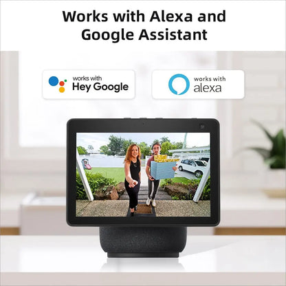AOSU 3MP WiFi Doorbell 5000mAh Battery AI Detection Alexa
