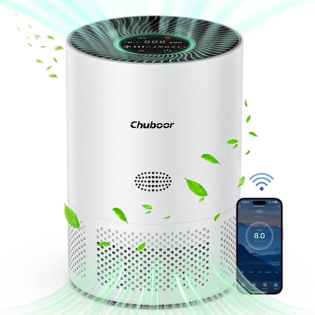 Chuboor H13 True HEPA Air Purifier For Home PM2.5 Odor