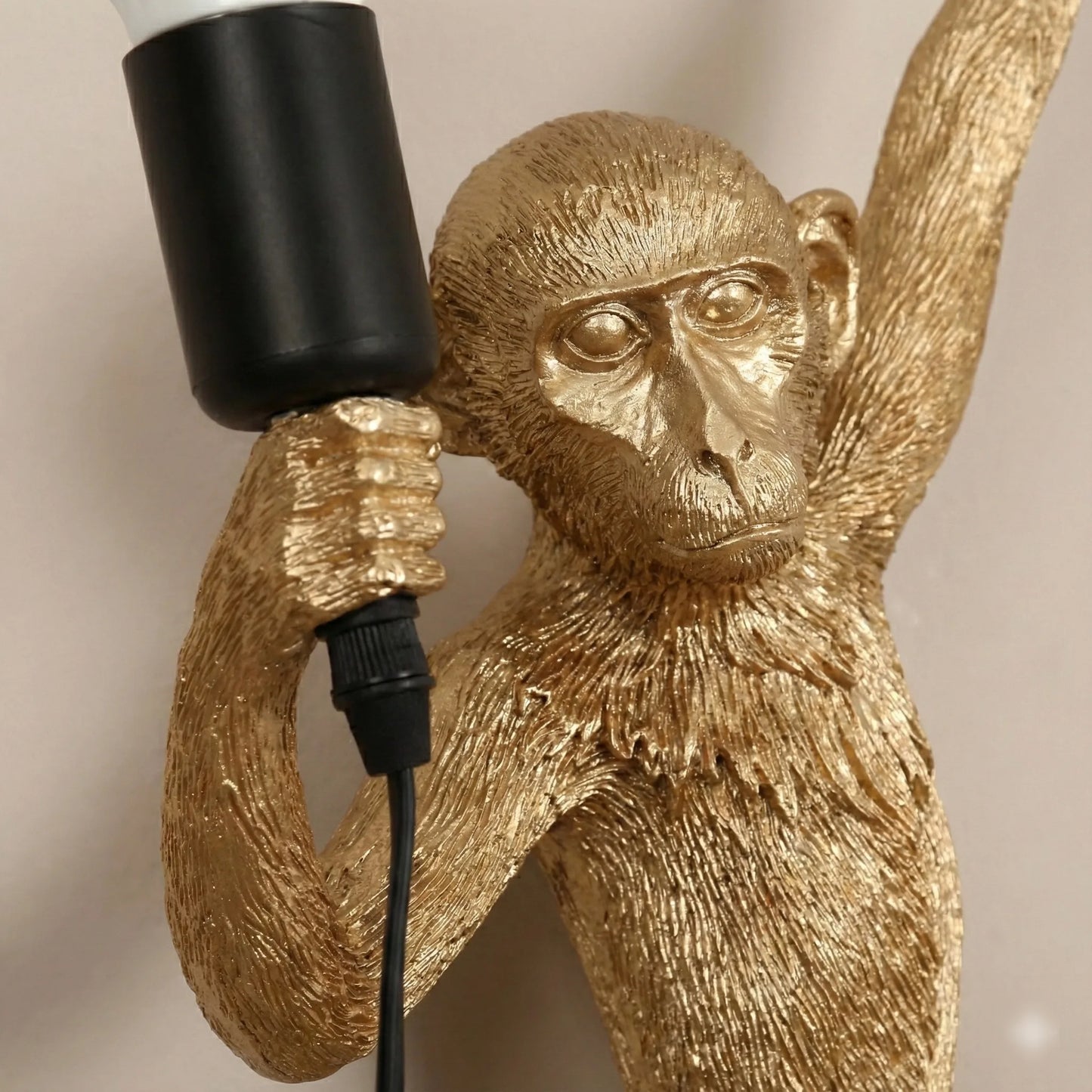 Retro Resin Monkey Wall Light With Switch