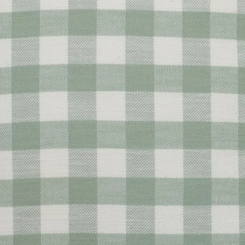 Woven Gingham With Ruffle Decorative Pillow Polyester Cotton Filling