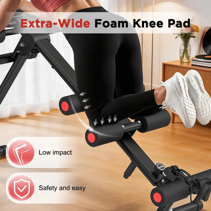 5 In 1 Adjustable Ab Trainer Resistance Bands Foldable Workout