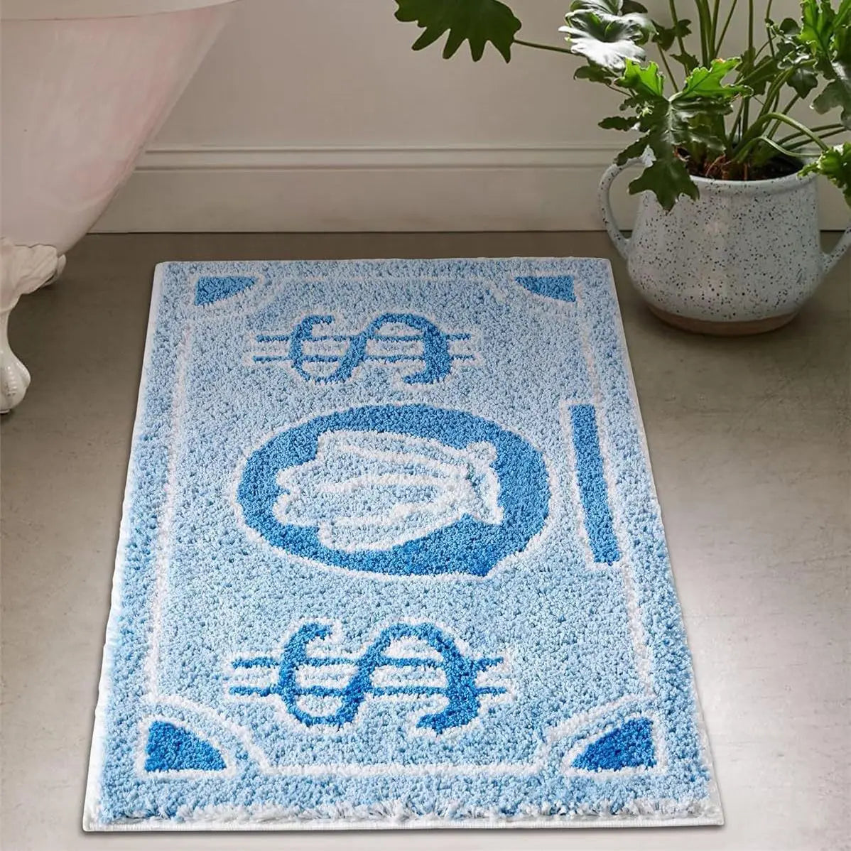 Coin Decorative Carpet For Door Mat And Bedroom Non Slip