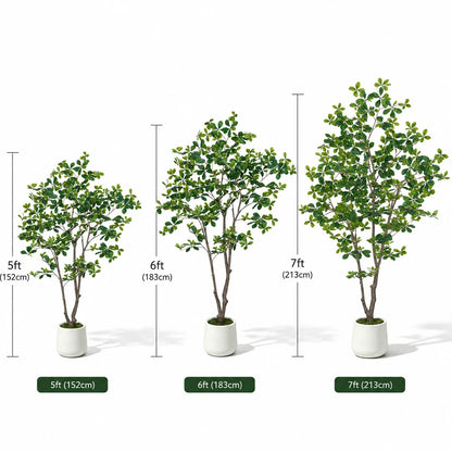 Olitree Faux Olive Tree Indoor Plant With Realistic Wood Trunk