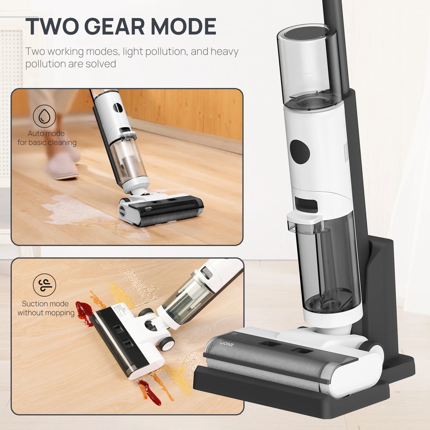 Jonrd ED12 Wet Dry Vacuum and Floor Washing Cleaner