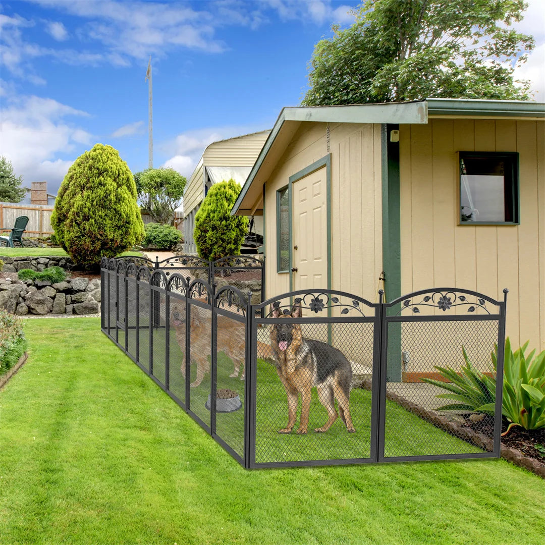 Bingopaw 8-Panel Heavy Duty Dog Playpen For Indoor Outdoor Use