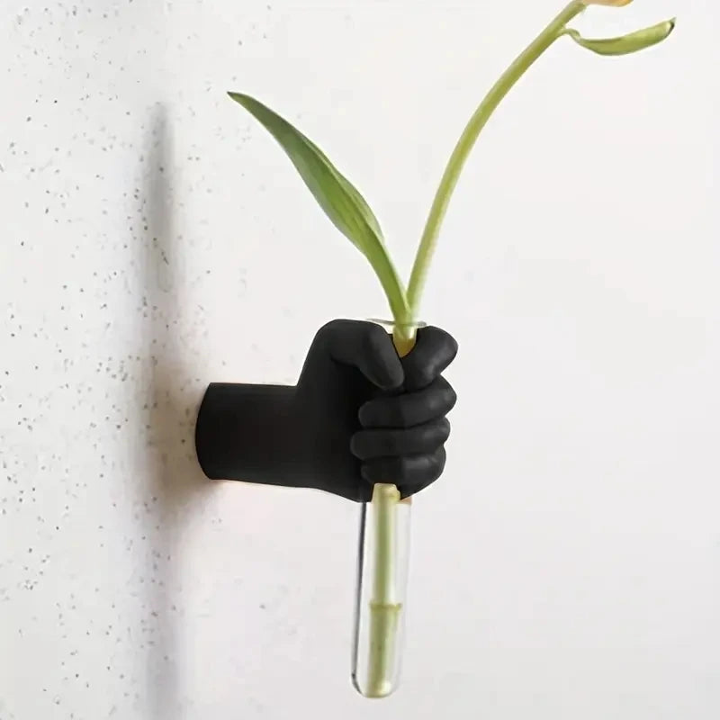 Modern Geometric Resin Wall Vase Wall Mounted Decor For Home