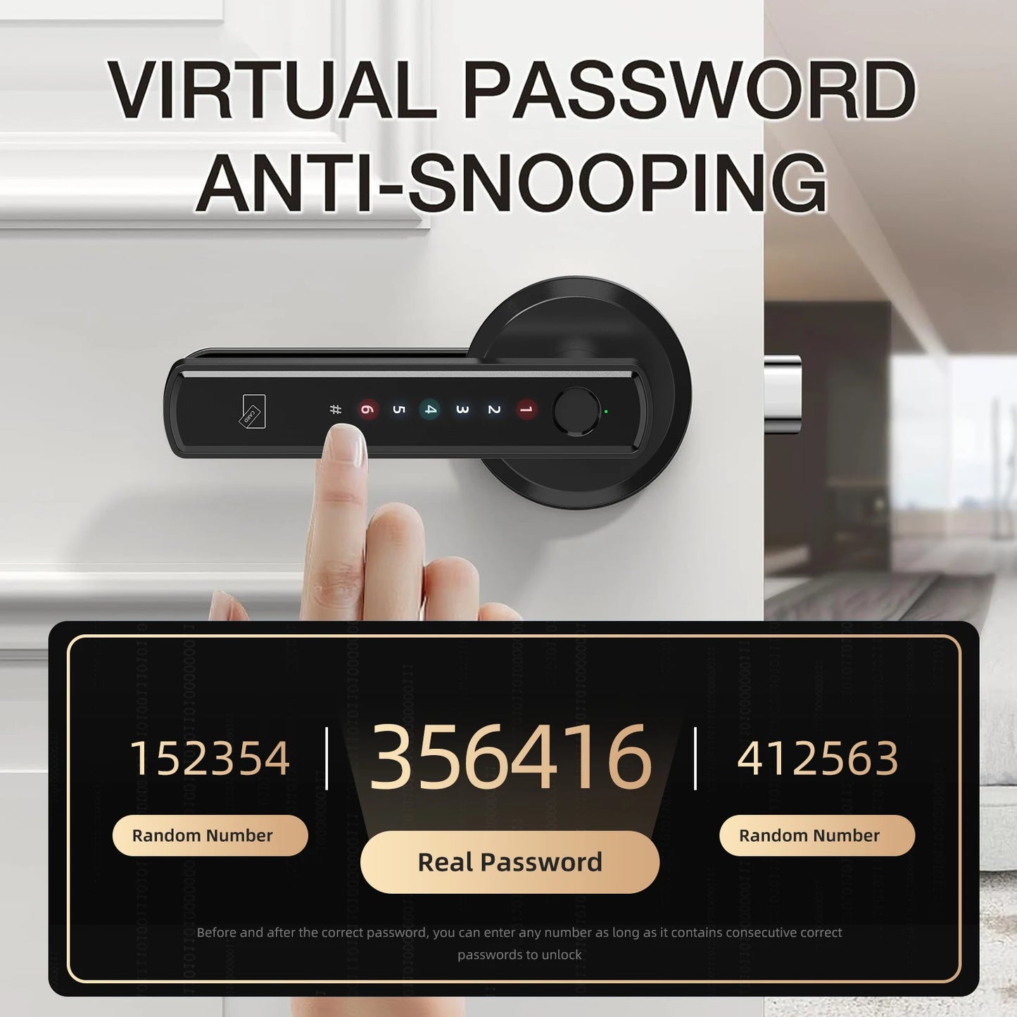 Viladepot Smart Lock Fingerprint Door Lock With App Control Keypad