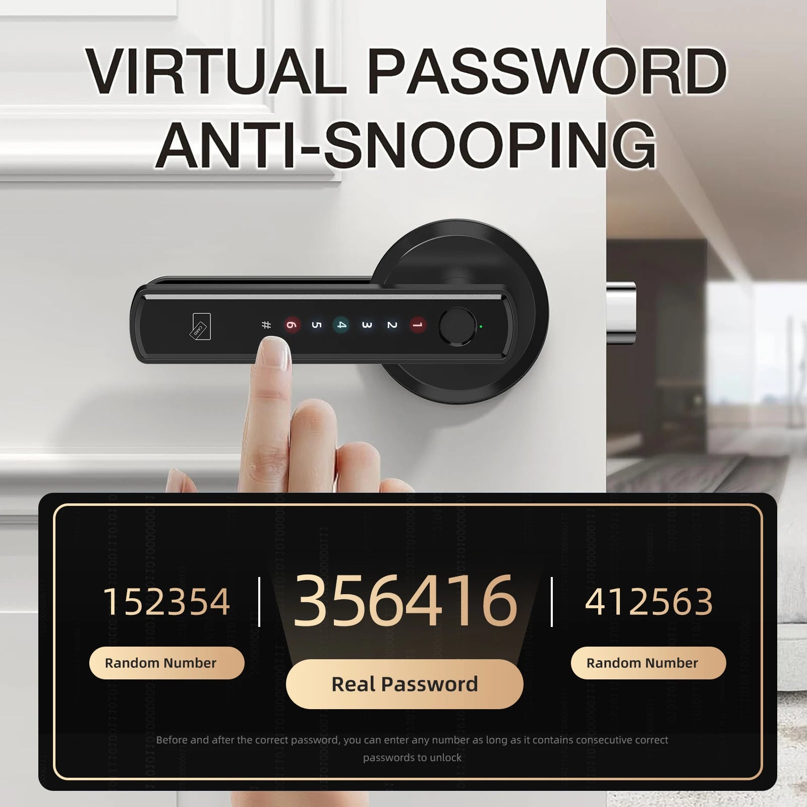 Viladepot Smart Lock With Fingerprint Biometric App Control Keypad