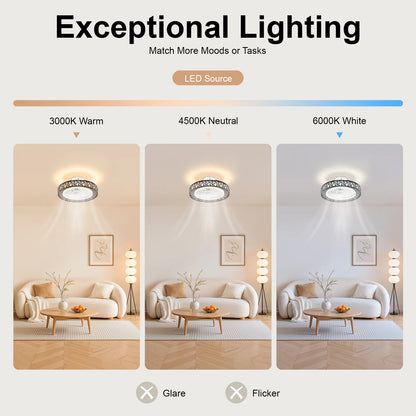 Modern Ceiling Fan Light With Remote Control For Living Spaces