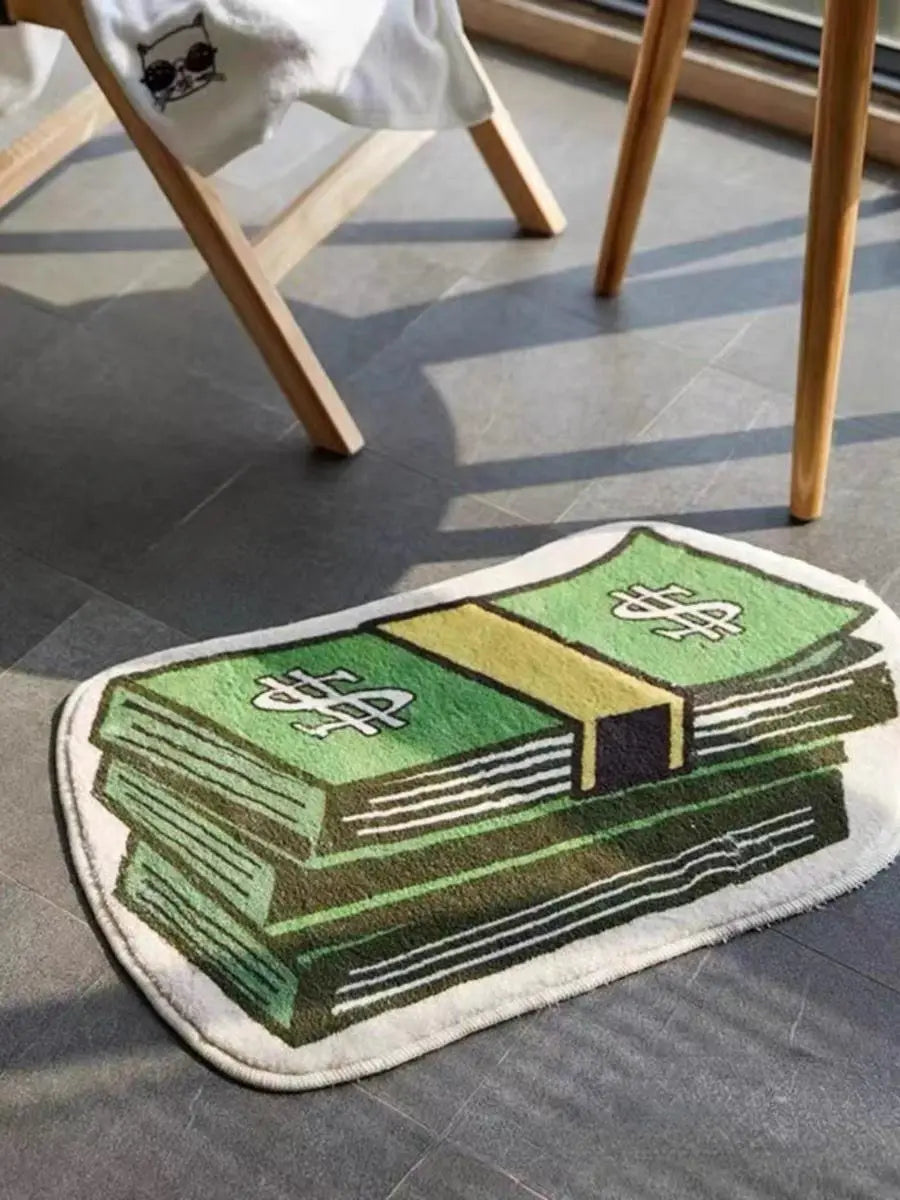 Coin Decorative Carpet For Door Mat And Bedroom Non Slip