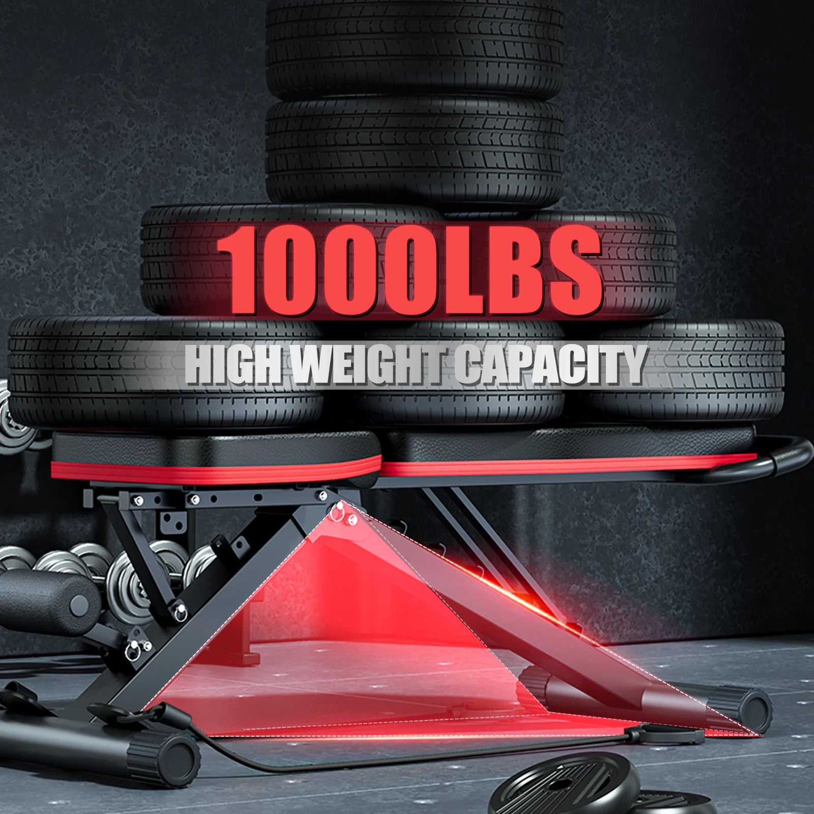Foldable Dumbbell Bench 14-In-1 Multi-Functional For Full Body Workout
