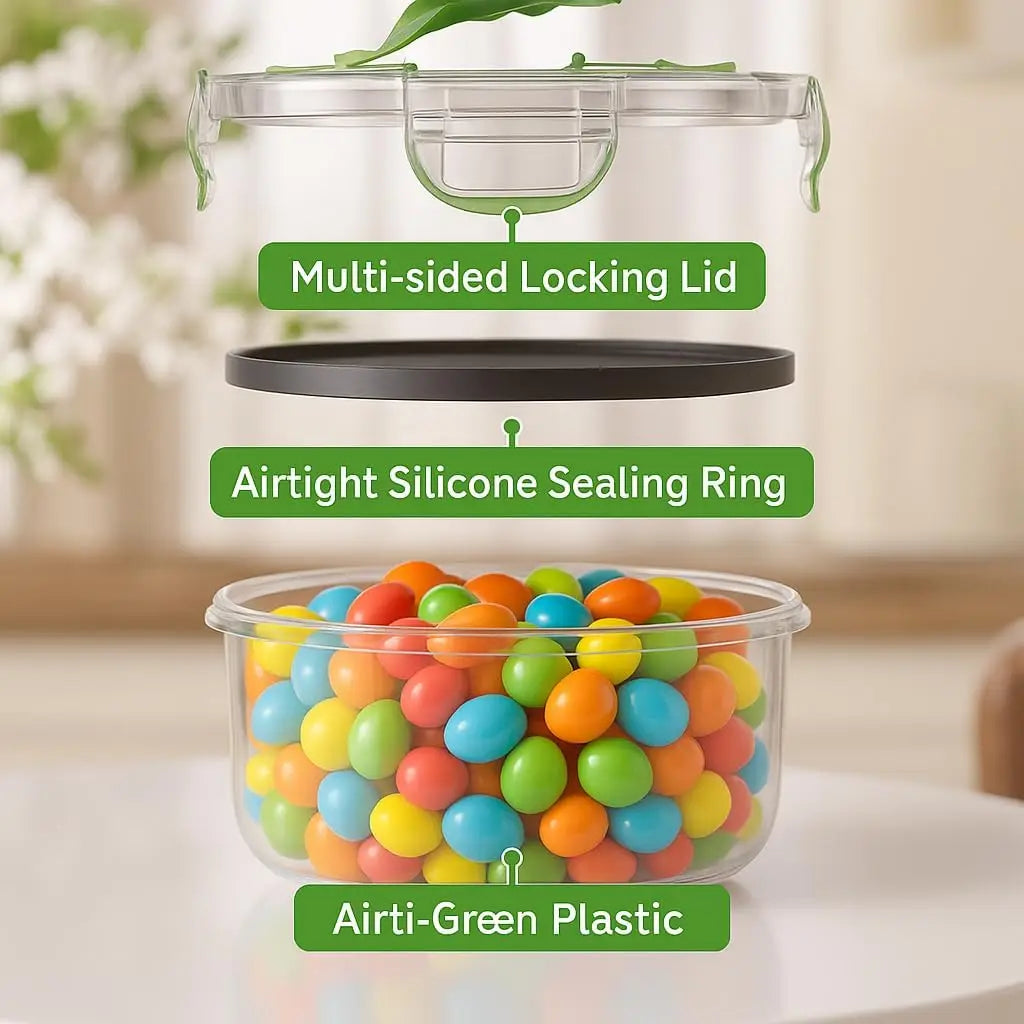 50-Piece Airtight Food Storage Containers Set BPA Free Microwave Safe