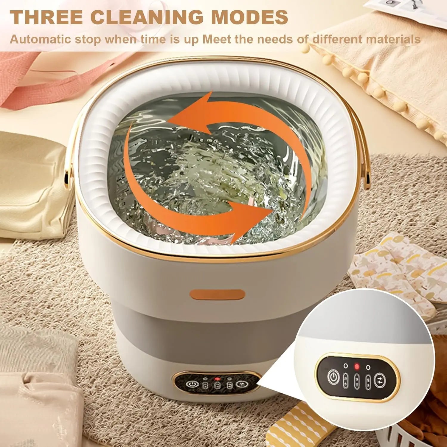 Acekool Portable Foldable Mini Washing Machine With Spin Dryer