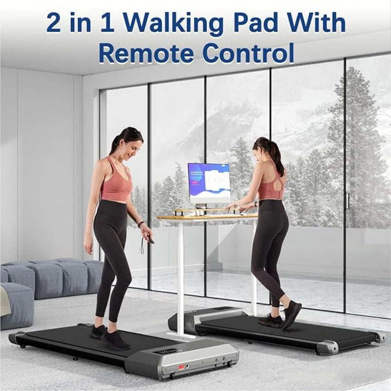 Superun 300lbs Capacity Treadmill 2.5HP 2in1 Walking Running Bluetooth LCD