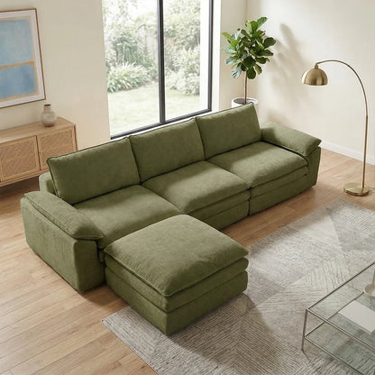 YQzyphyna Modern Cloud Modular L Shape Sofa Set With Pillows