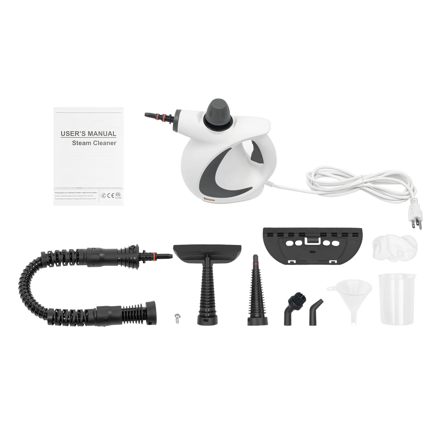 Bymaocar Handheld Steam Cleaner 900-1050W 3 Bar Continuous Steam