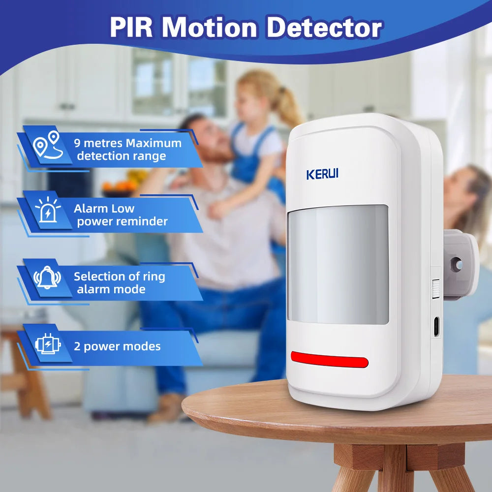 KERUI Wireless PIR Motion Alarm With Remote Control For Elders