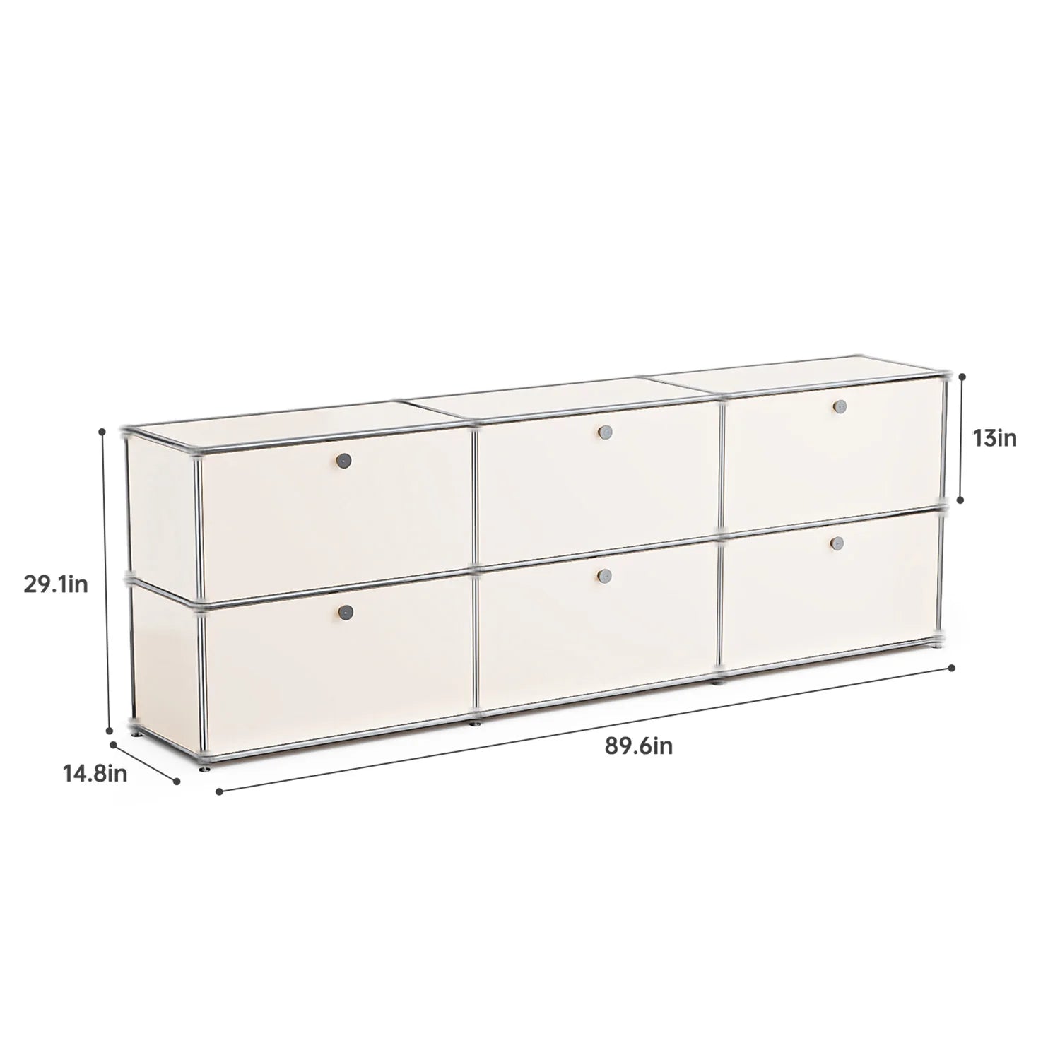 Modern Stainless Steel Storage Cabinet For Living Room And Home Office TV Stand