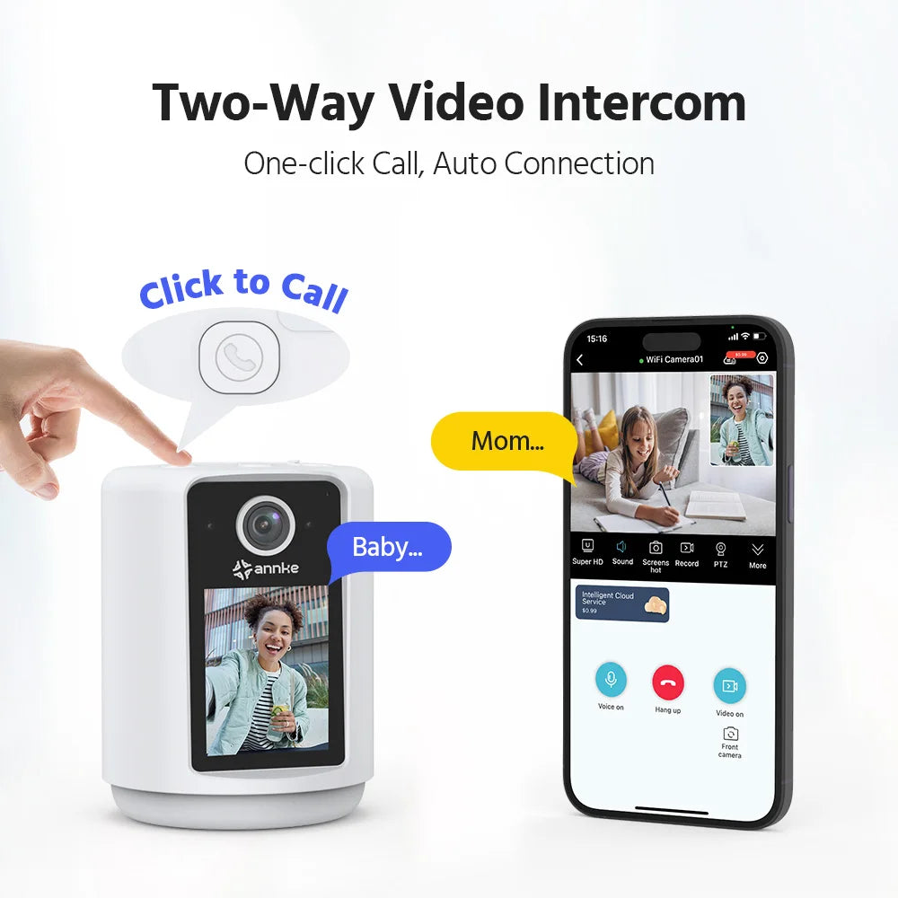 Annke 3MP WiFi Battery Powered Security Camera with Two-Way Audio