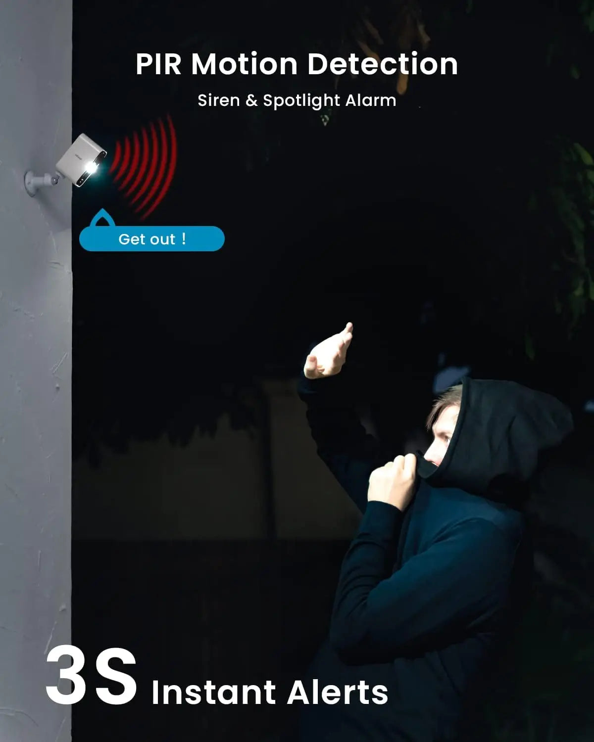IEGEEK 2K Wireless Outdoor Security Camera With AI Human Detection