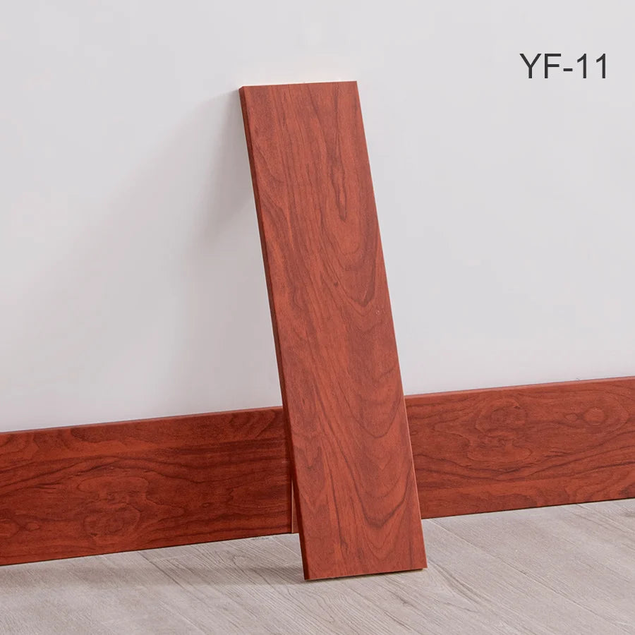 Self-Adhesive Wooden Wall Stickers Skirting Lines 10pcs