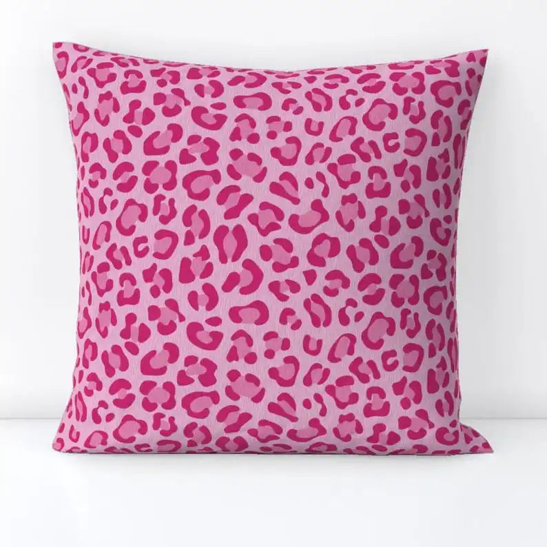 Leopard Print Throw Pillow Cover With Y2K Style Home Accent