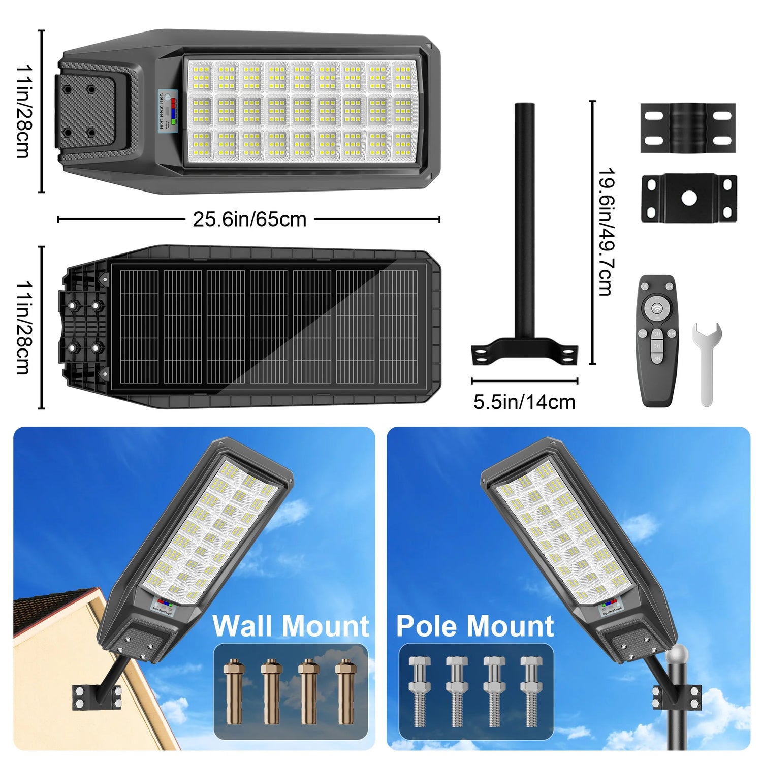 Outdoor Solar Motion Sensor Light IP65 Waterproof Dusk To Dawn
