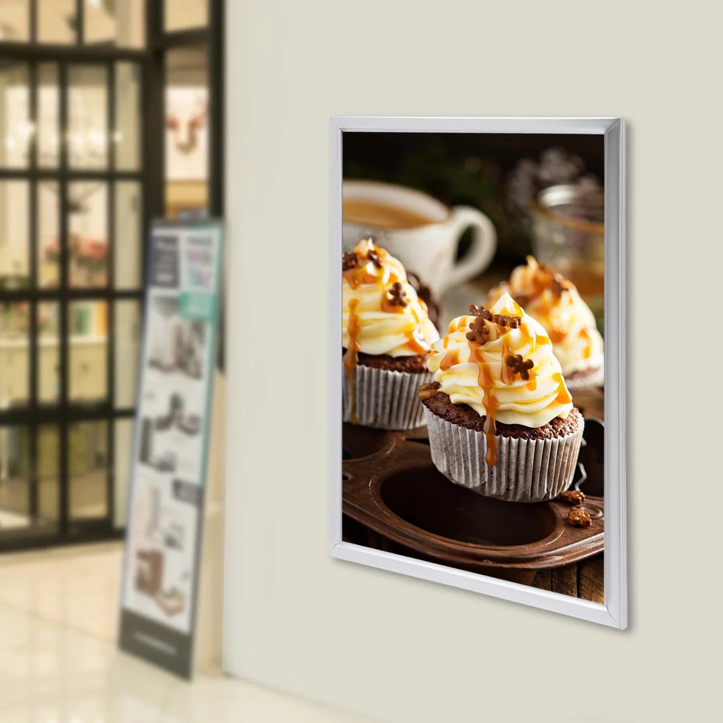 LED Light Box Backlit Poster Frame Advertising Display