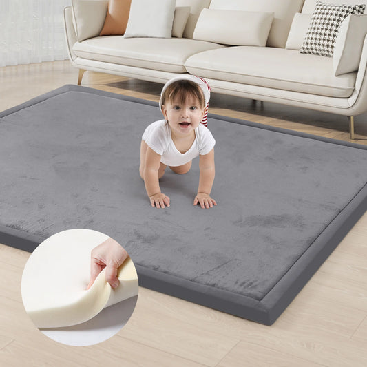 Huloo Sleep Memory Foam Playpen Mat With Non Slip Backing