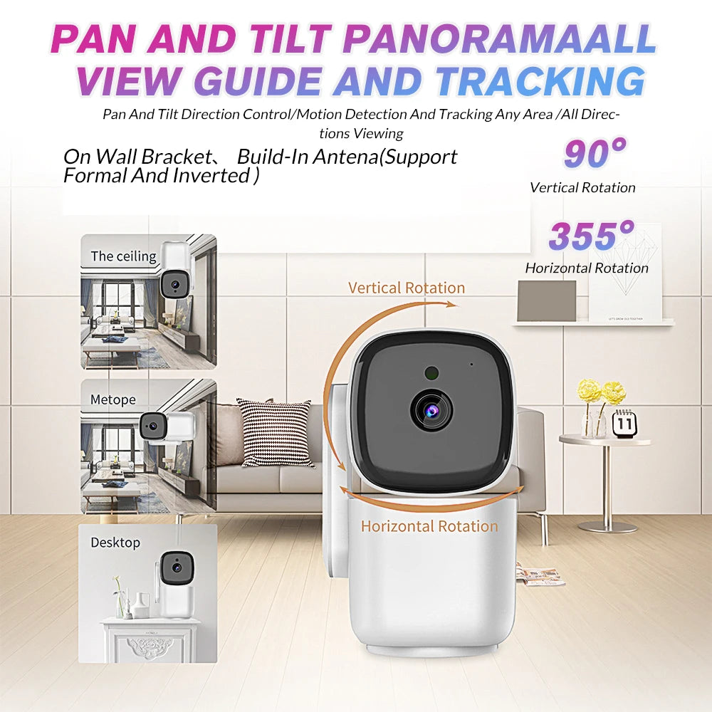 KEPEAK 1080P Indoor PTZ Security Camera With Auto Motion Tracking